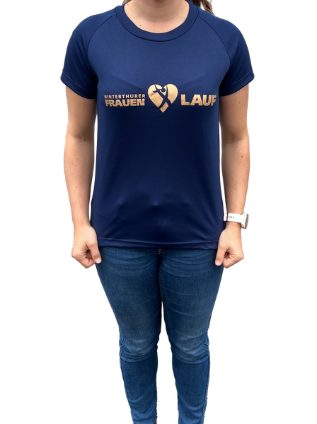 Winterthurer Frauenlauf Shirt "Gold-Blau Edition" 2023